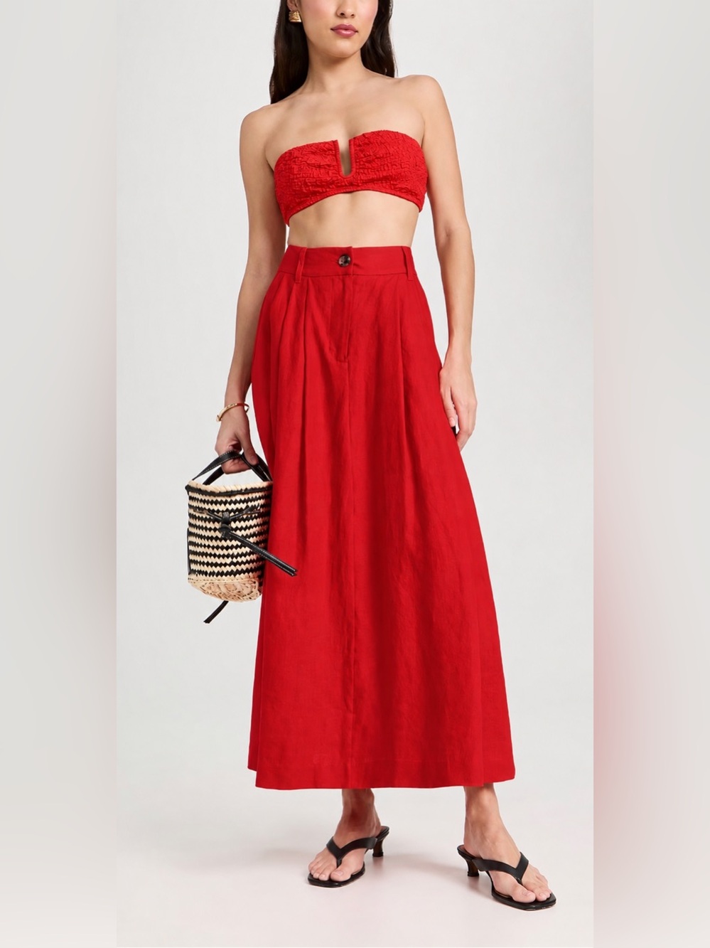NEW WITH TAGS — Mara Hoffman Tulay Skirt in Red, Size 0